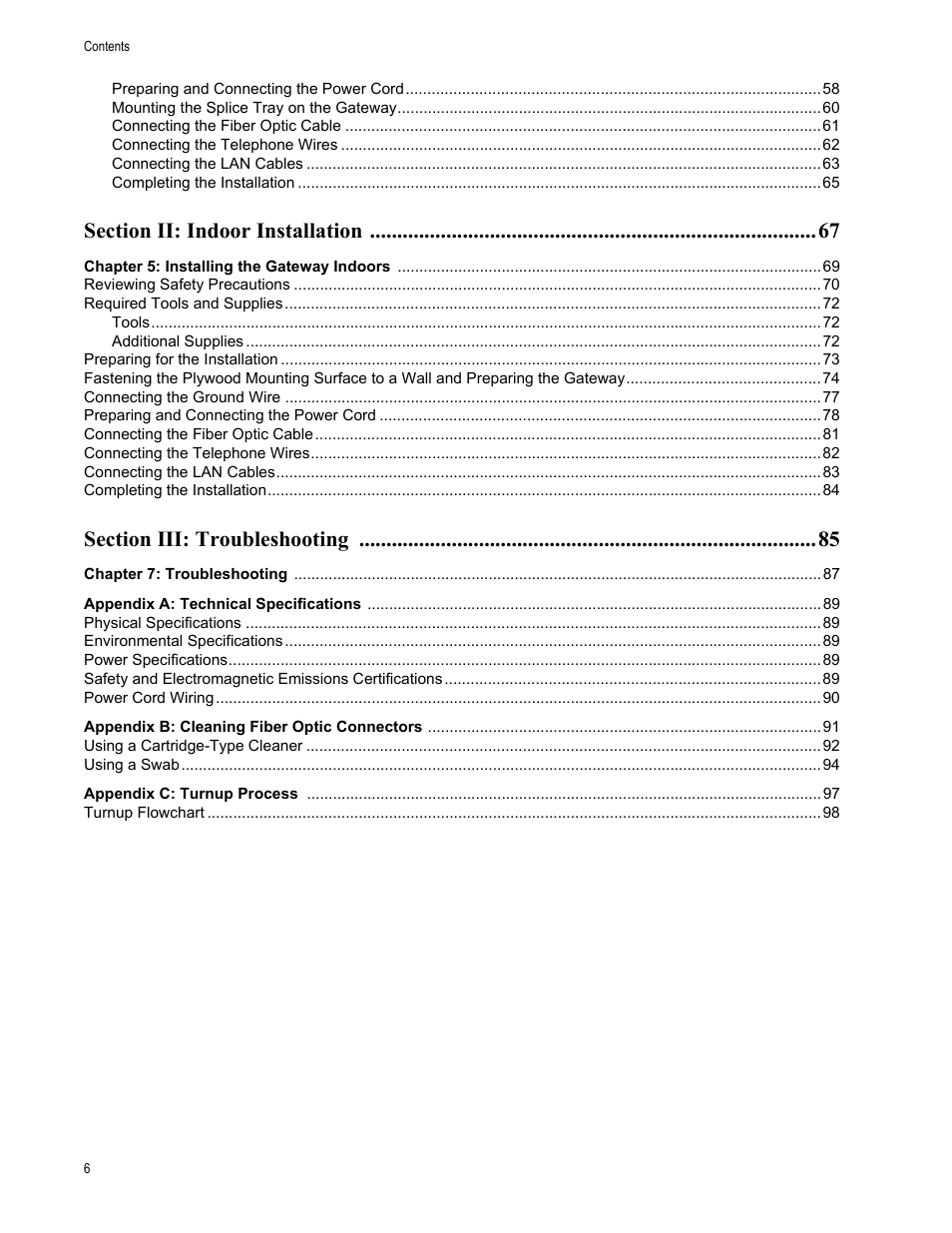 Chapter 5, Chapter 7, Appendix a | Appendix b, Appendix c | Allied Telesis AT-iMG646PX-ON User Manual | Page 6 / 98