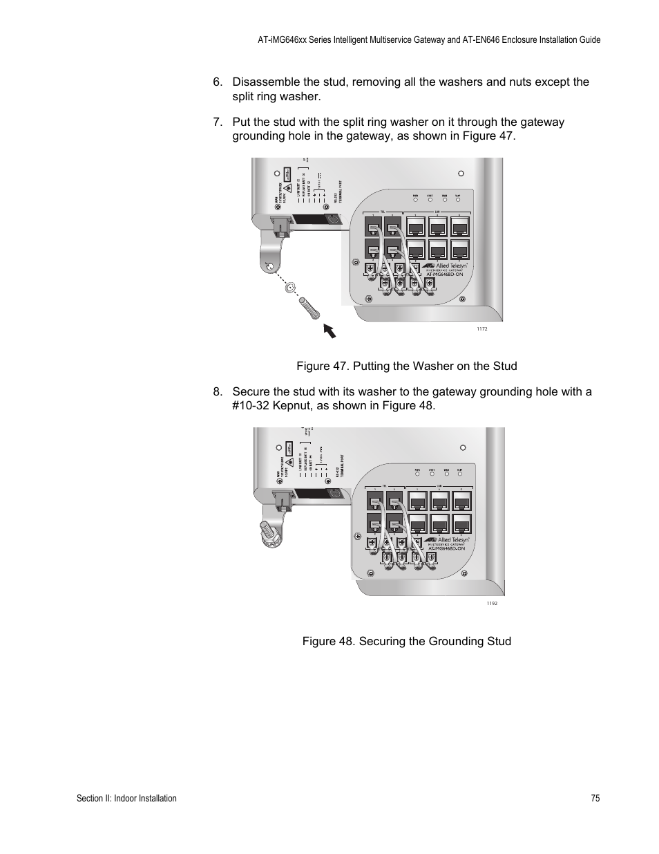 Allied Telesis AT-iMG646PX-ON User Manual | Page 75 / 98