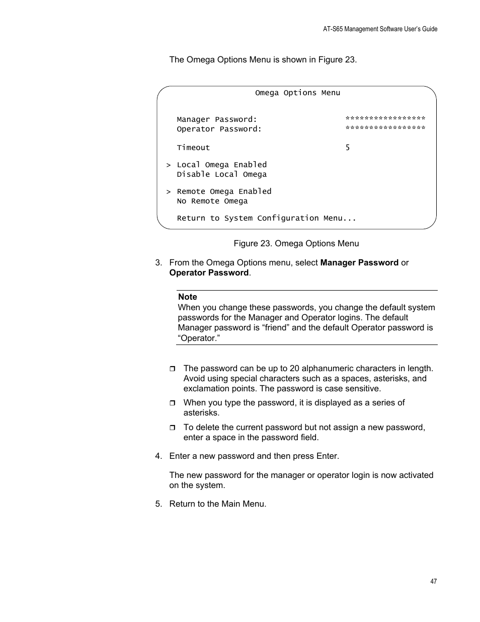 Allied Telesis AT-S65 User Manual | Page 47 / 102