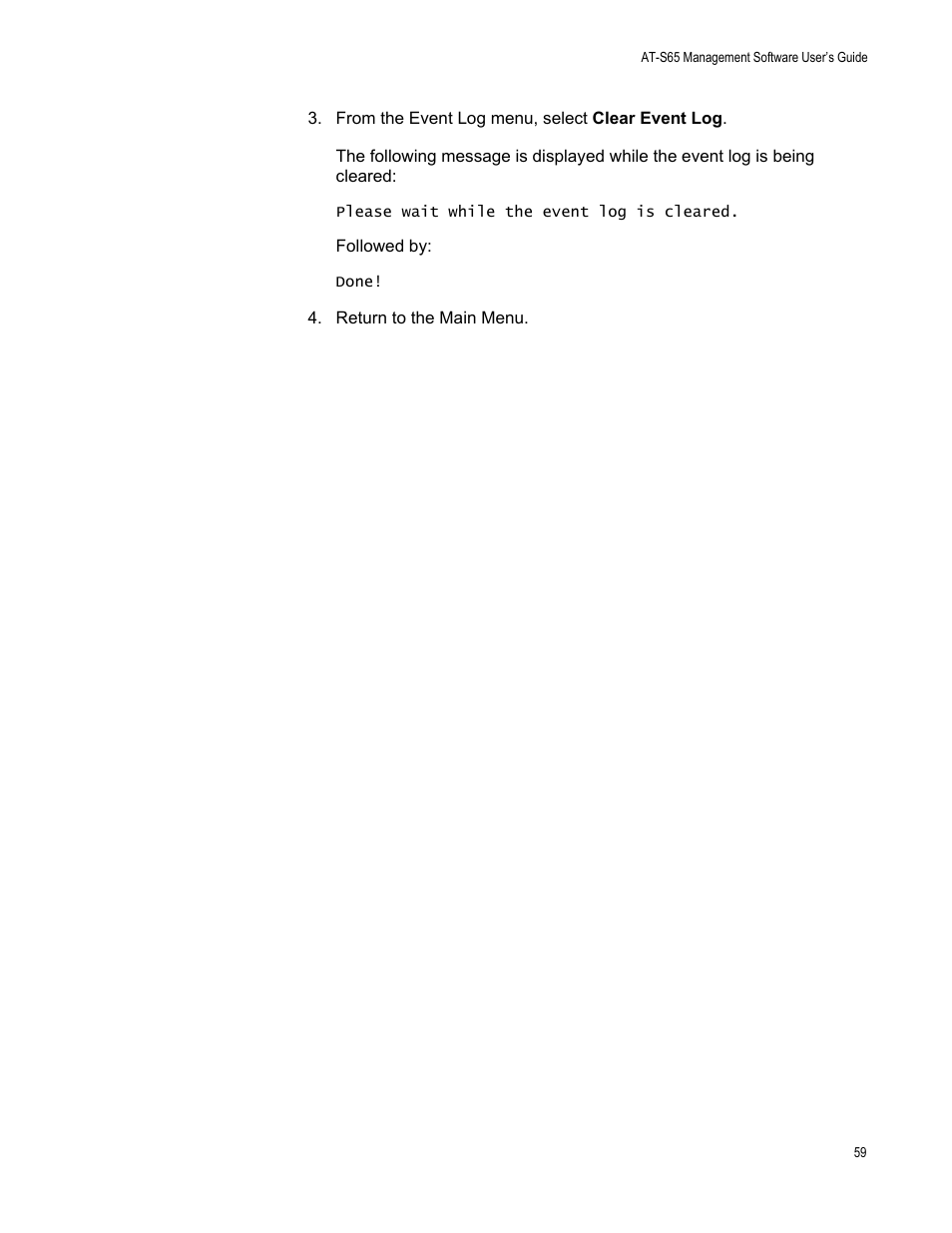 Allied Telesis AT-S65 User Manual | Page 59 / 102