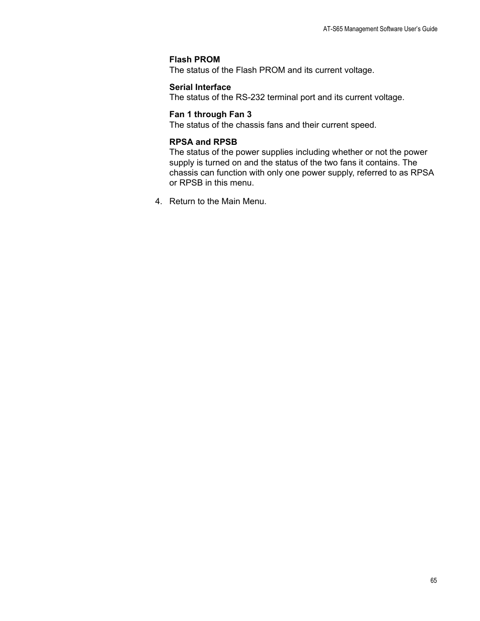 Allied Telesis AT-S65 User Manual | Page 65 / 102
