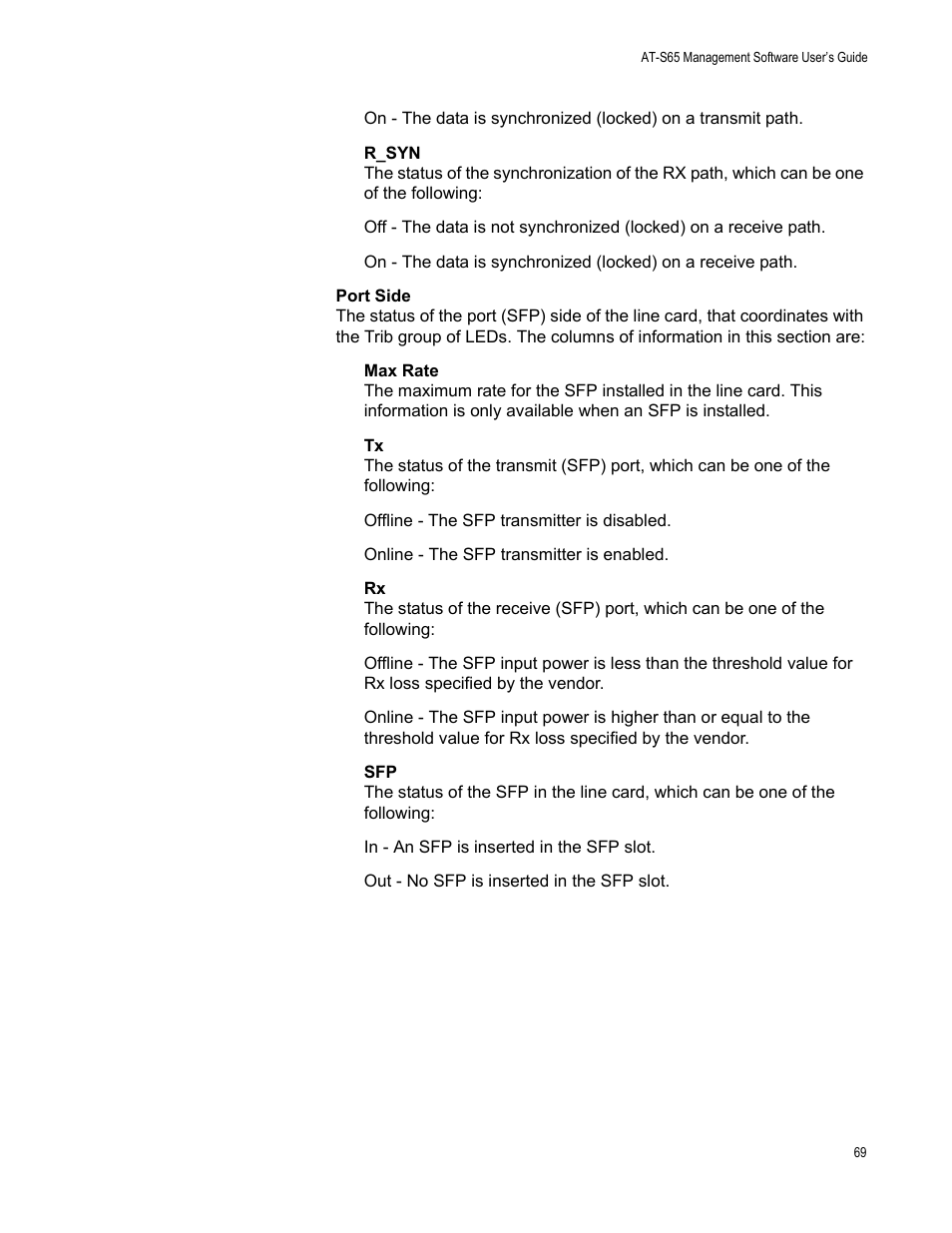 Allied Telesis AT-S65 User Manual | Page 69 / 102