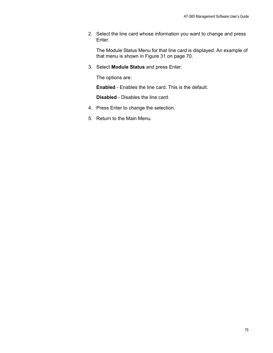 Allied Telesis AT-S65 User Manual | Page 75 / 102