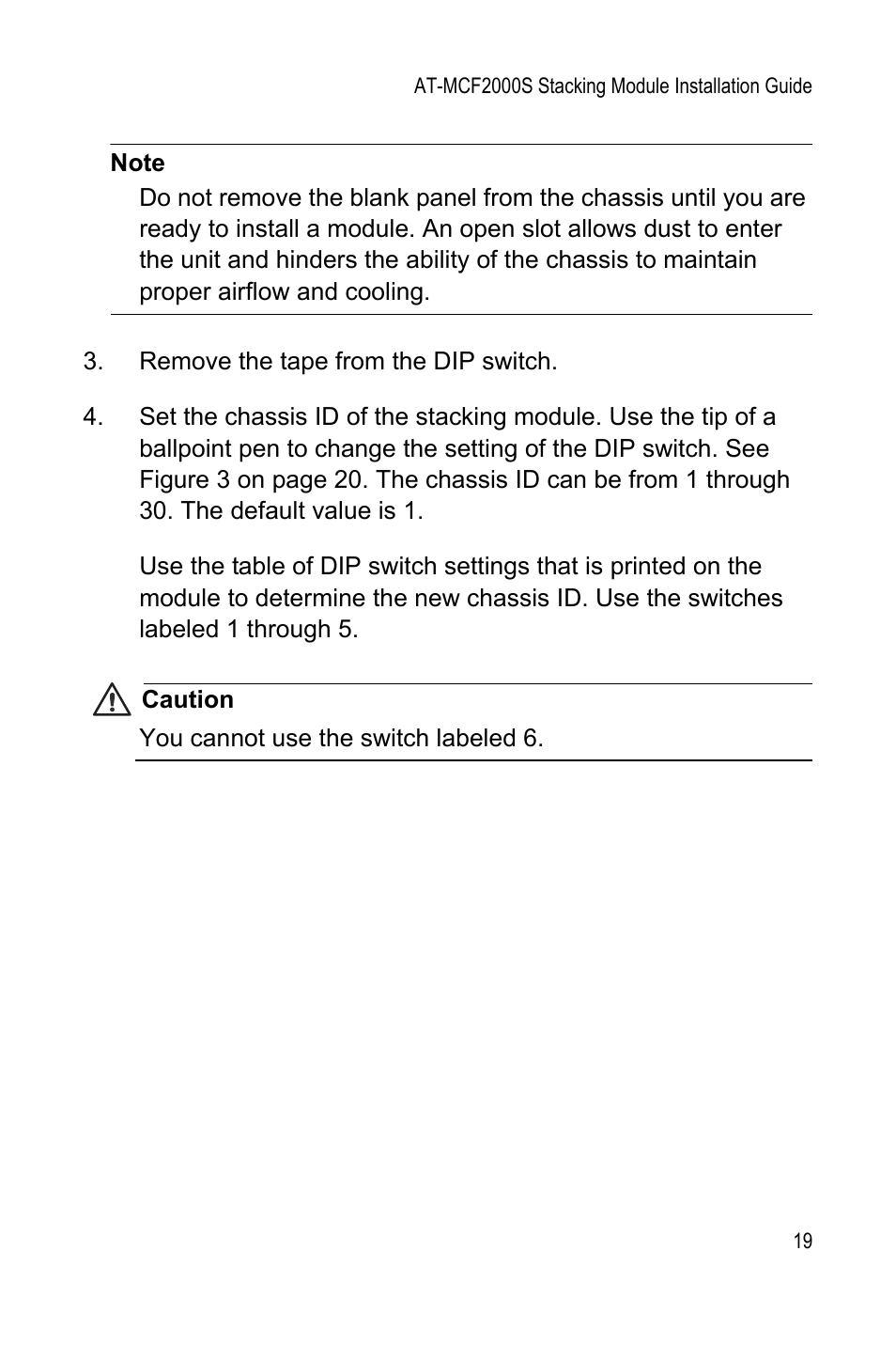 Allied Telesis AT-MCF2000S User Manual | Page 19 / 32