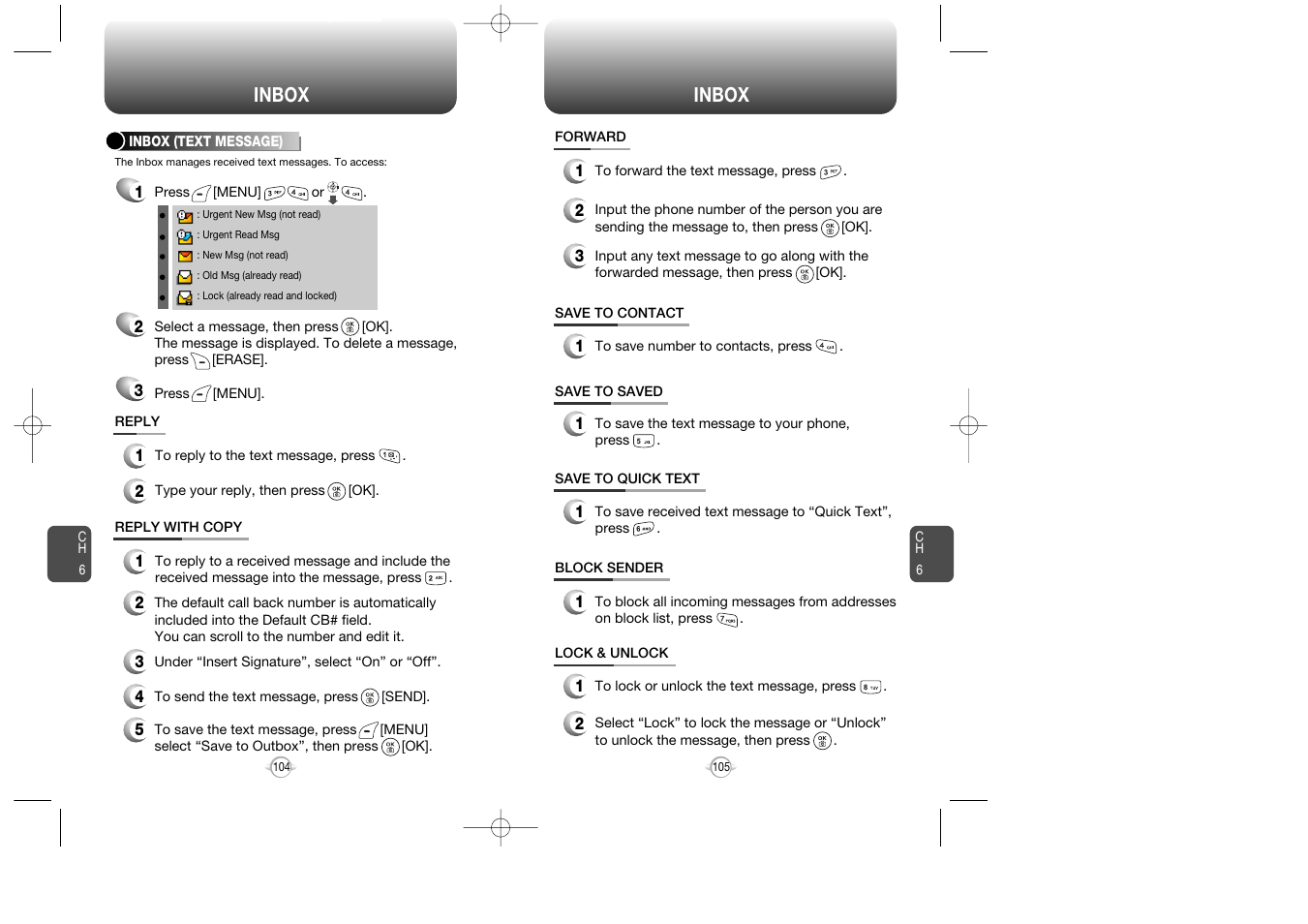Inbox | Audiovox CDM-8910 User Manual | Page 53 / 69