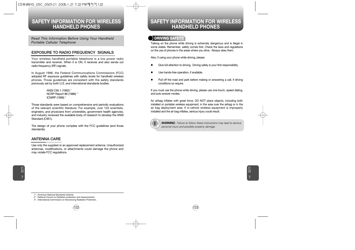 Audiovox CDM-8910 User Manual | Page 62 / 69