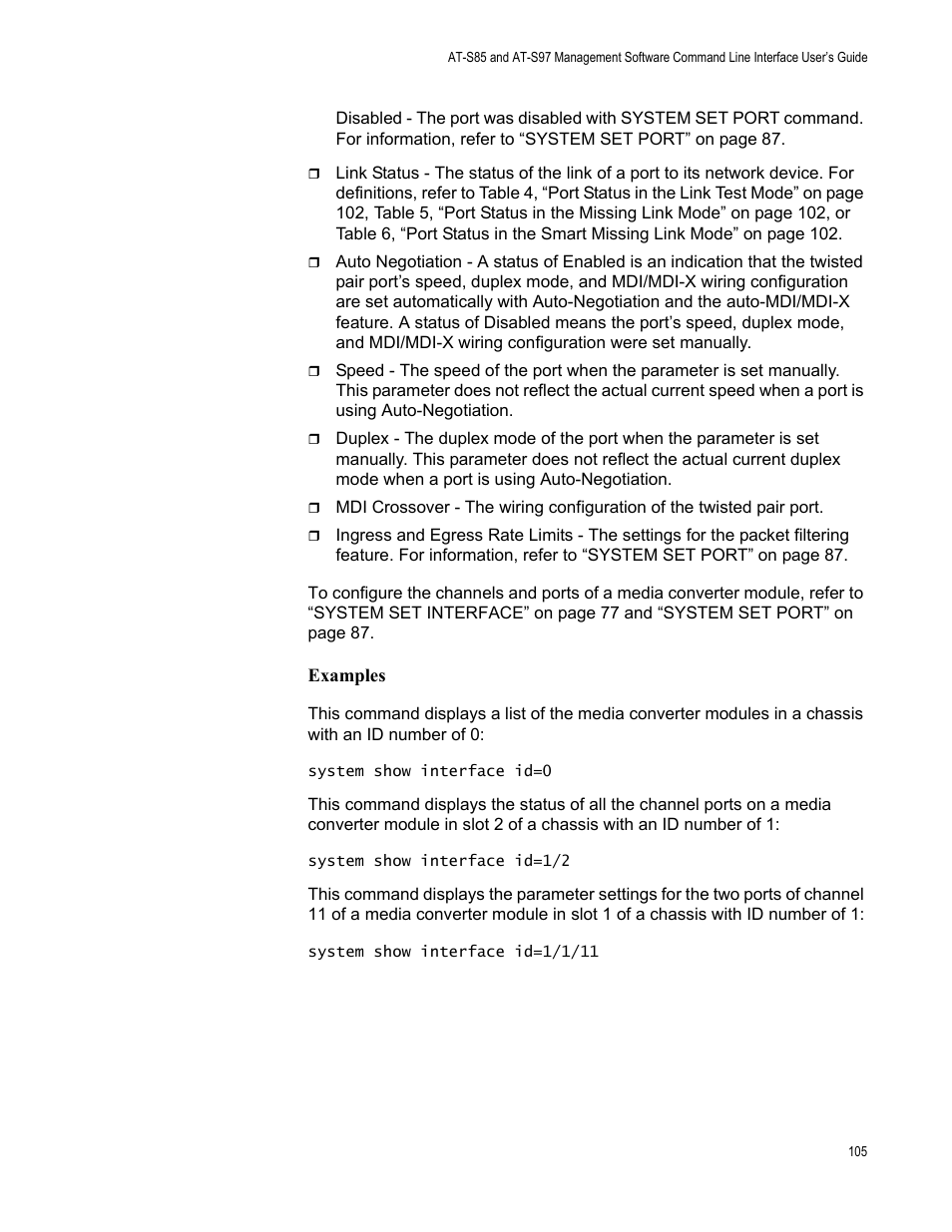 Allied Telesis AT-S97 User Manual | Page 105 / 242