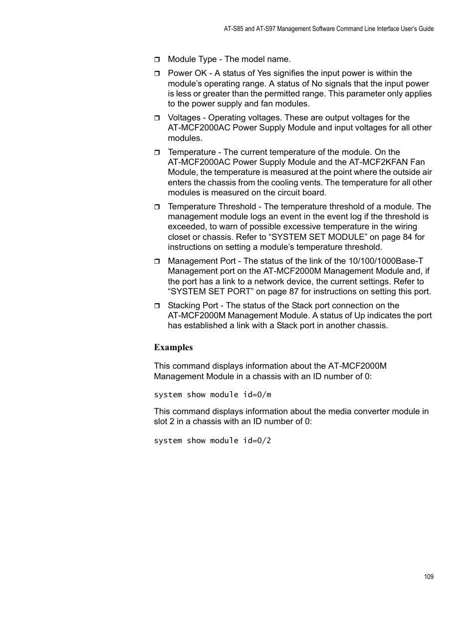 Allied Telesis AT-S97 User Manual | Page 109 / 242