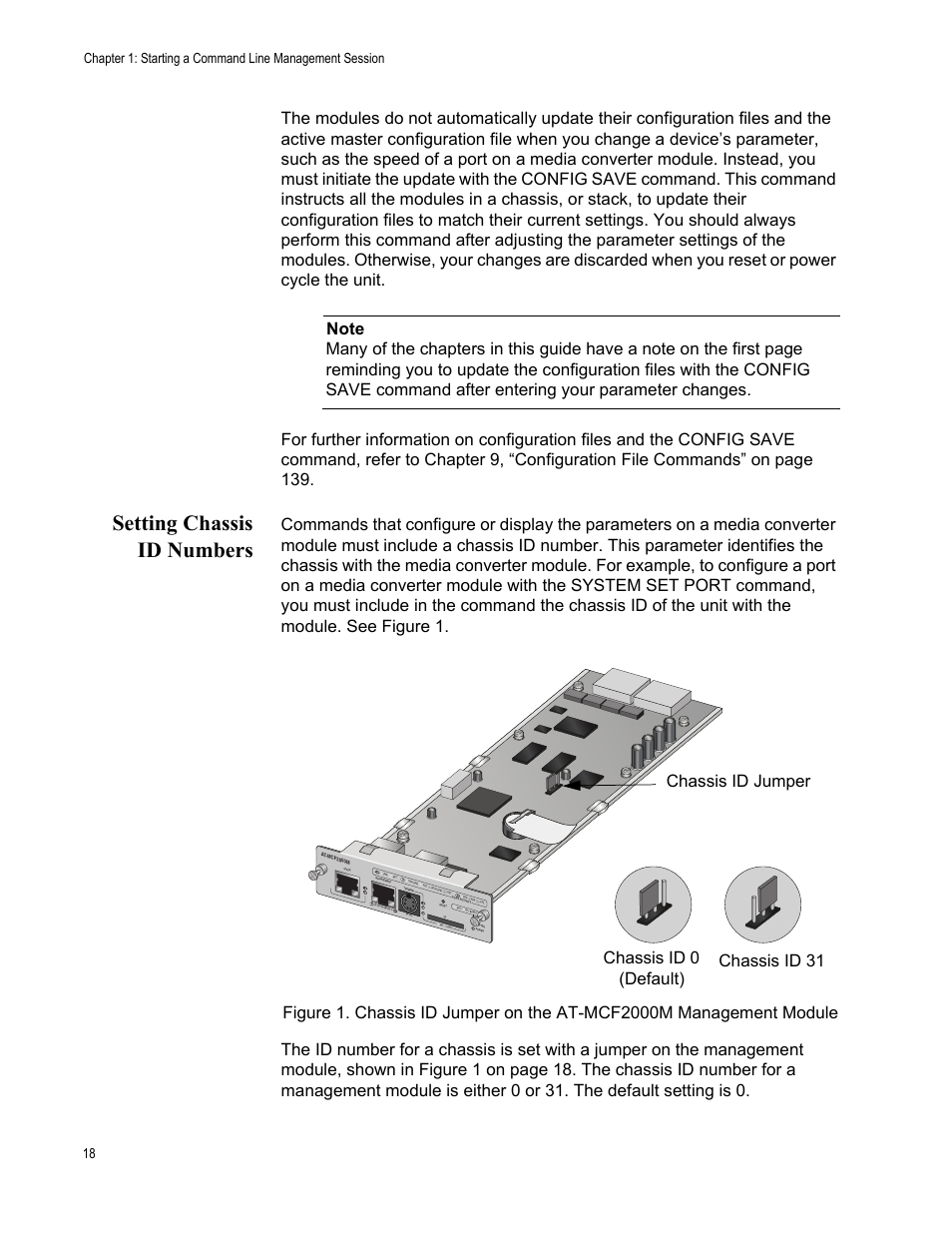 Setting chassis id numbers | Allied Telesis AT-S97 User Manual | Page 18 / 242