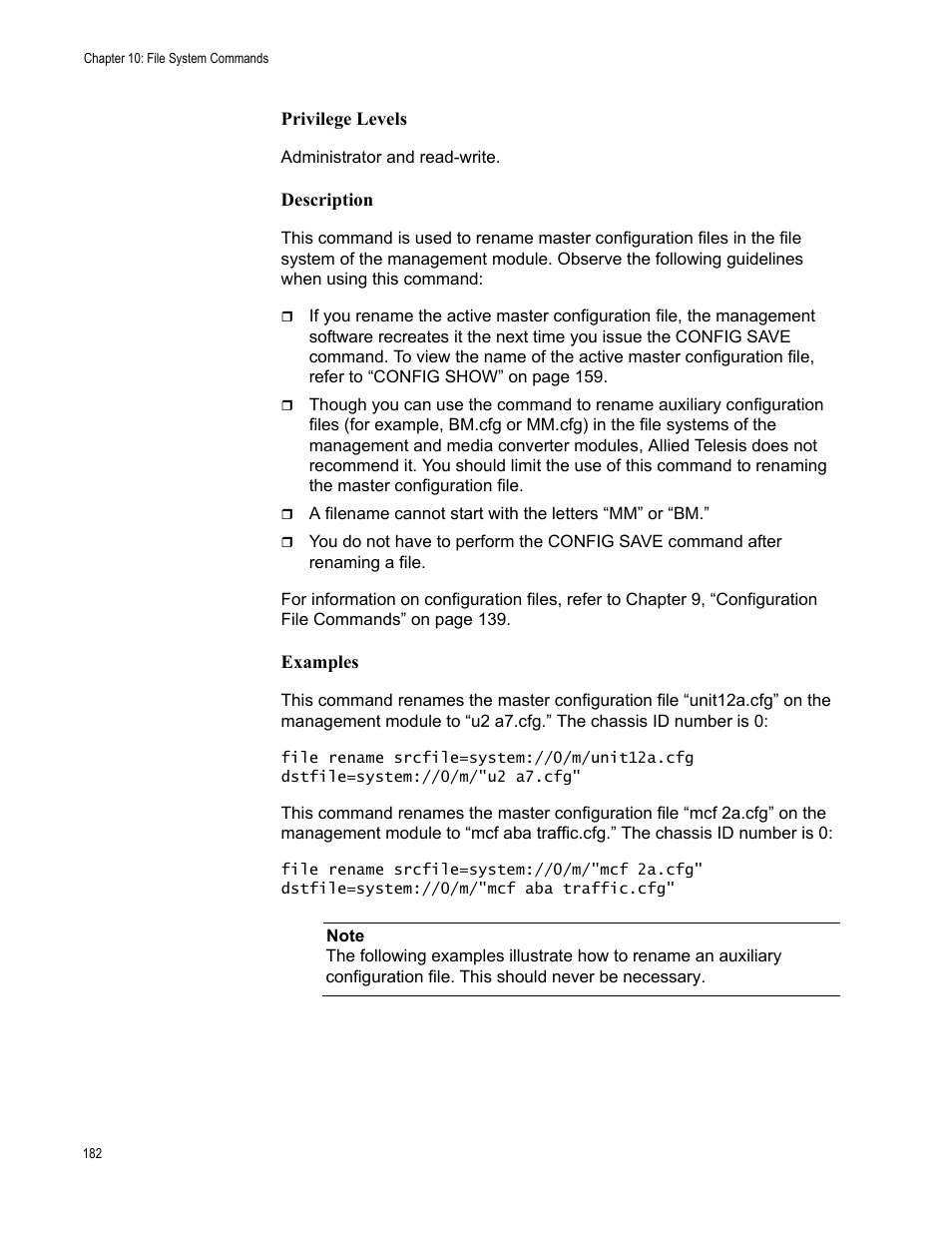 Allied Telesis AT-S97 User Manual | Page 182 / 242