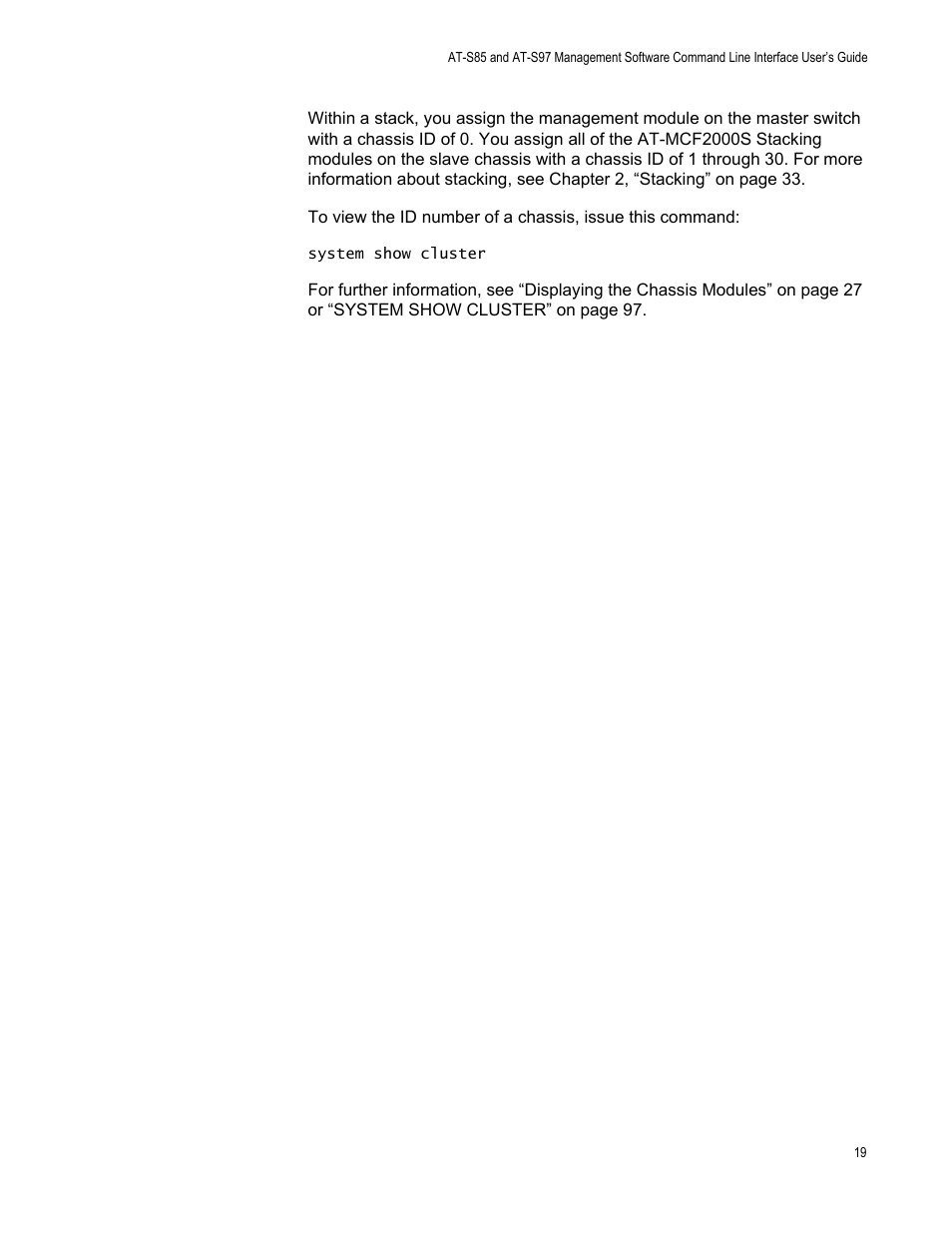 Allied Telesis AT-S97 User Manual | Page 19 / 242