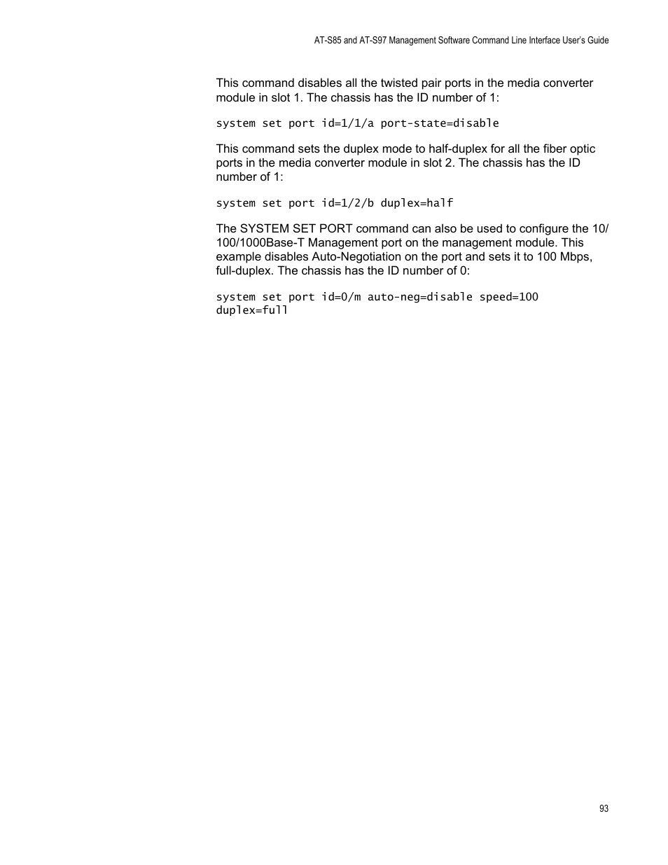 Allied Telesis AT-S97 User Manual | Page 93 / 242