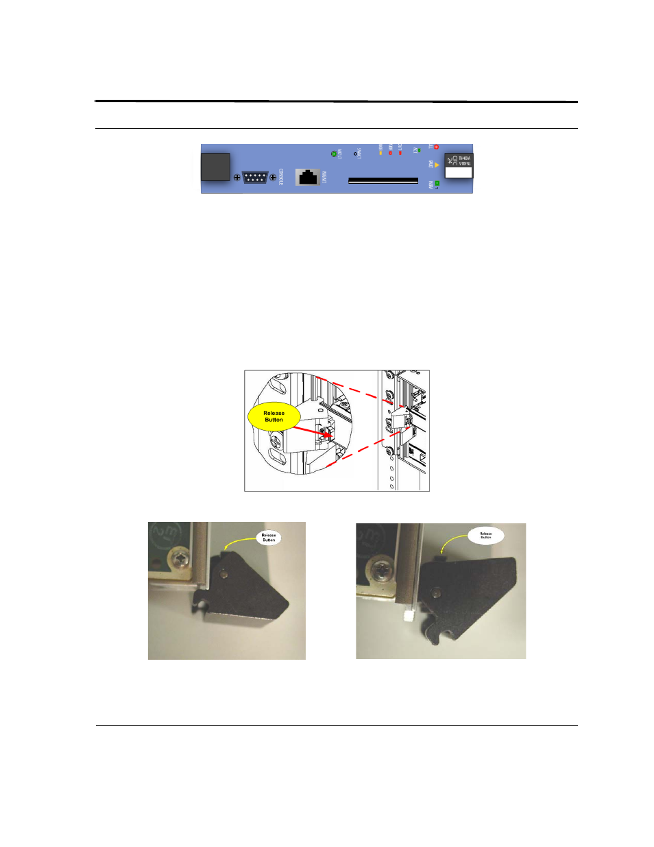 Cfc24 faceplate, Close the latches until they lock into place | Allied Telesis 9400 iMAP User Manual | Page 23 / 38