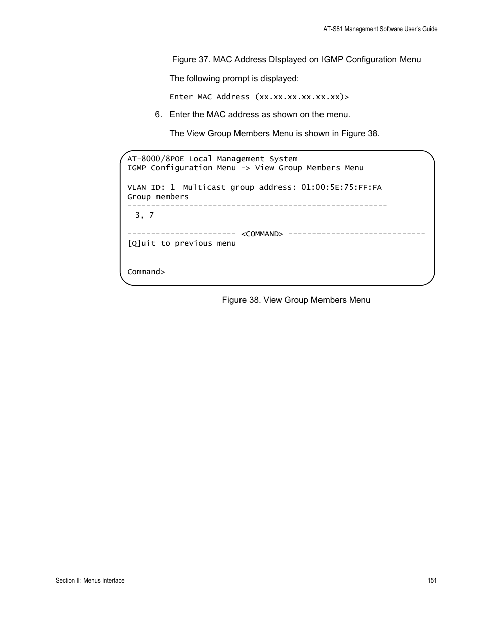 Allied Telesis AT-S81 User Manual | Page 151 / 360