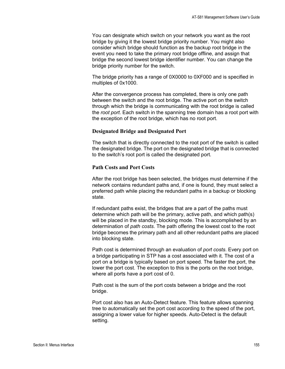 Allied Telesis AT-S81 User Manual | Page 155 / 360