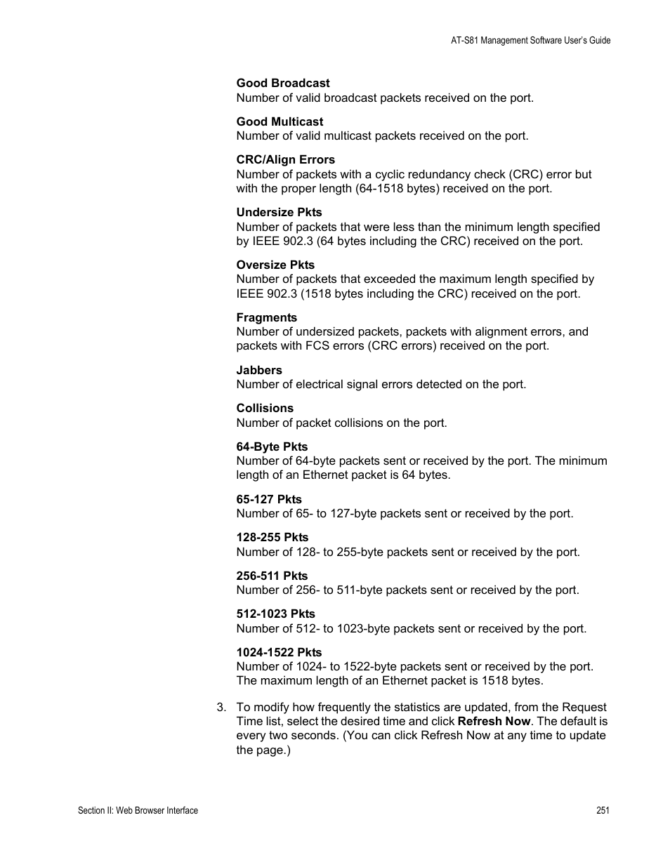 Allied Telesis AT-S81 User Manual | Page 251 / 360