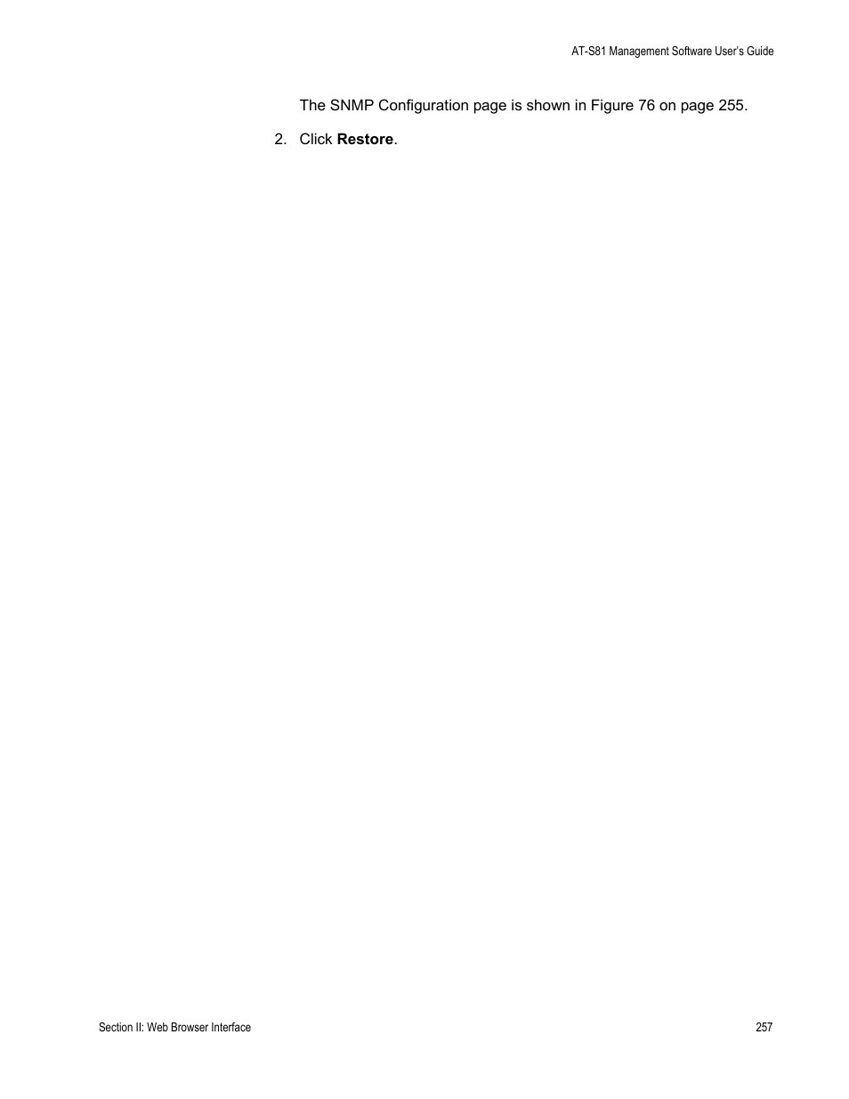 Allied Telesis AT-S81 User Manual | Page 257 / 360