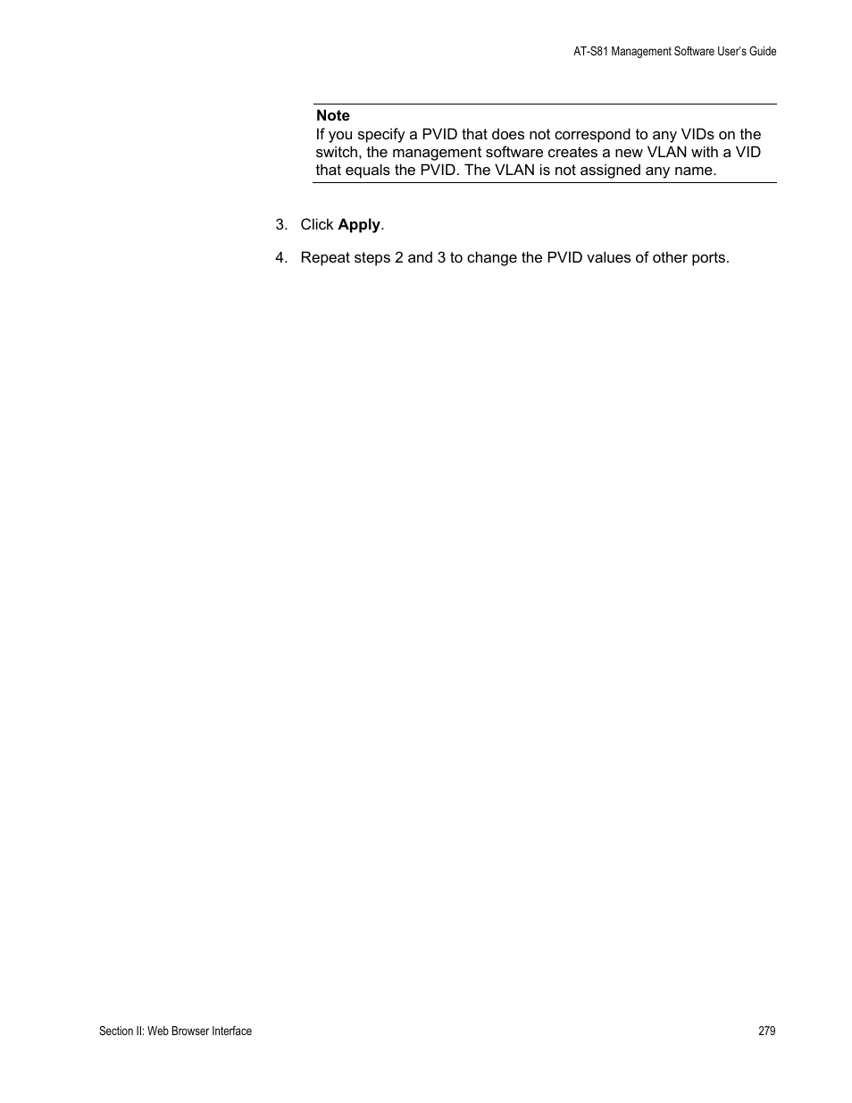 Allied Telesis AT-S81 User Manual | Page 279 / 360