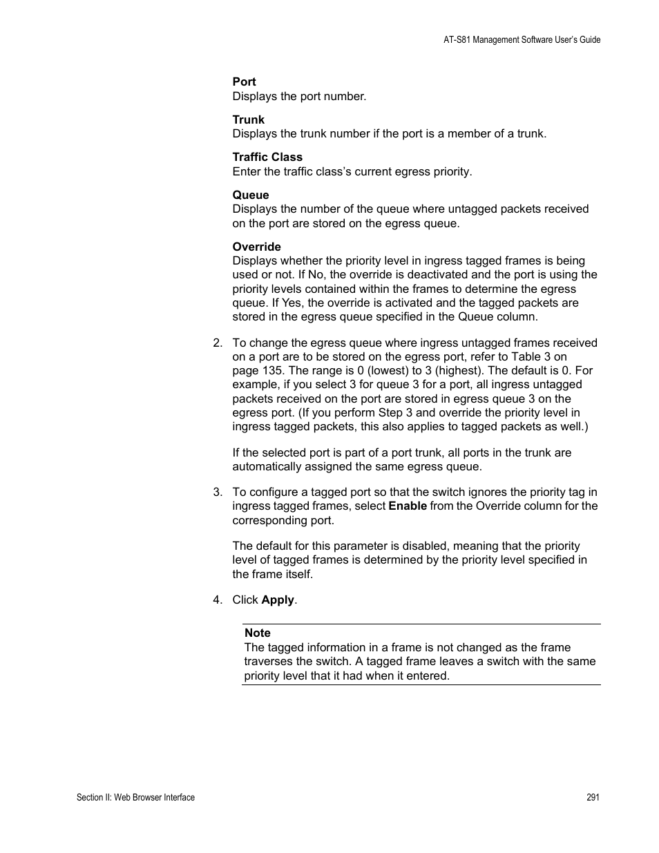 Allied Telesis AT-S81 User Manual | Page 291 / 360