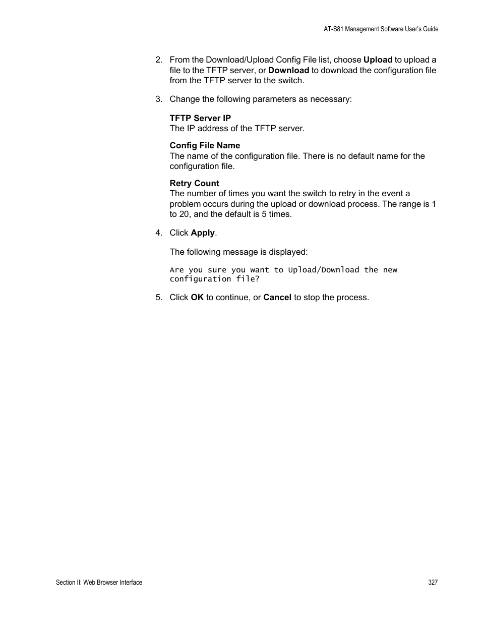 Allied Telesis AT-S81 User Manual | Page 327 / 360