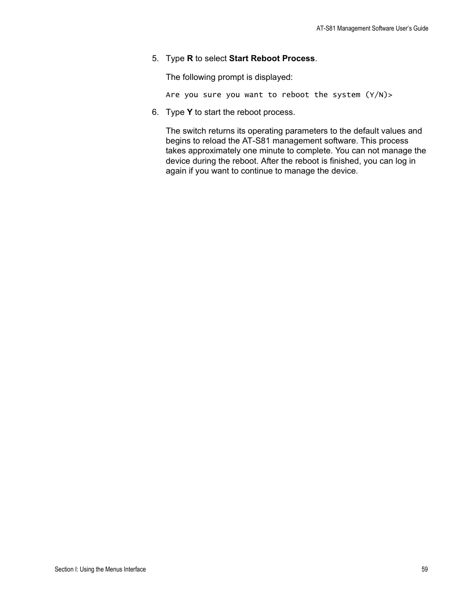 Allied Telesis AT-S81 User Manual | Page 59 / 360