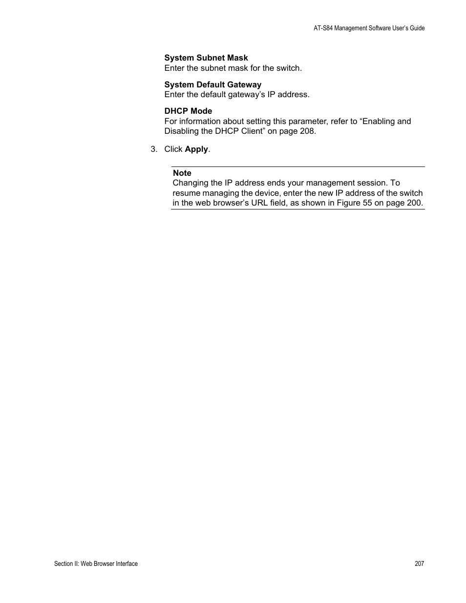 Allied Telesis AT-S84 User Manual | Page 207 / 326