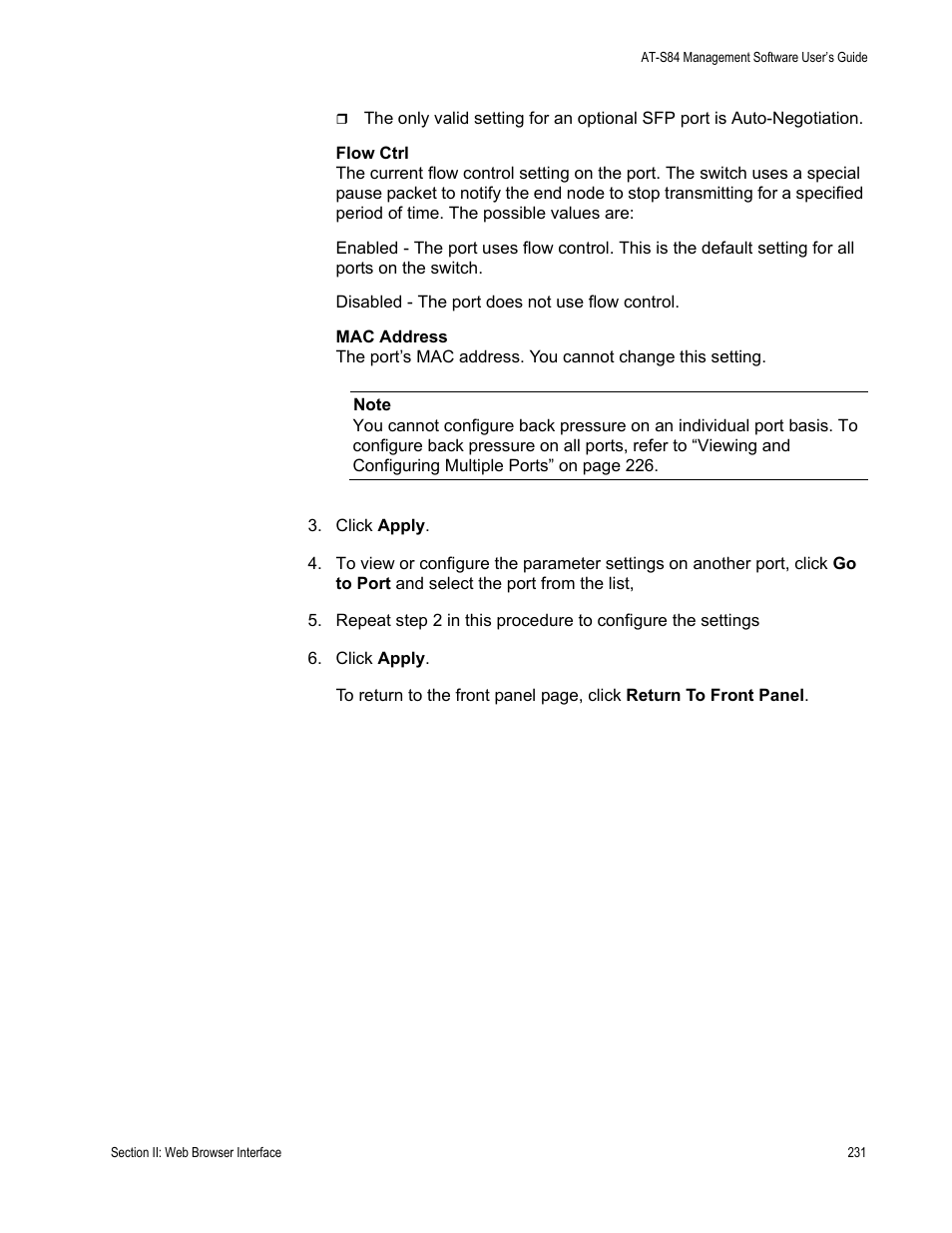 Allied Telesis AT-S84 User Manual | Page 231 / 326
