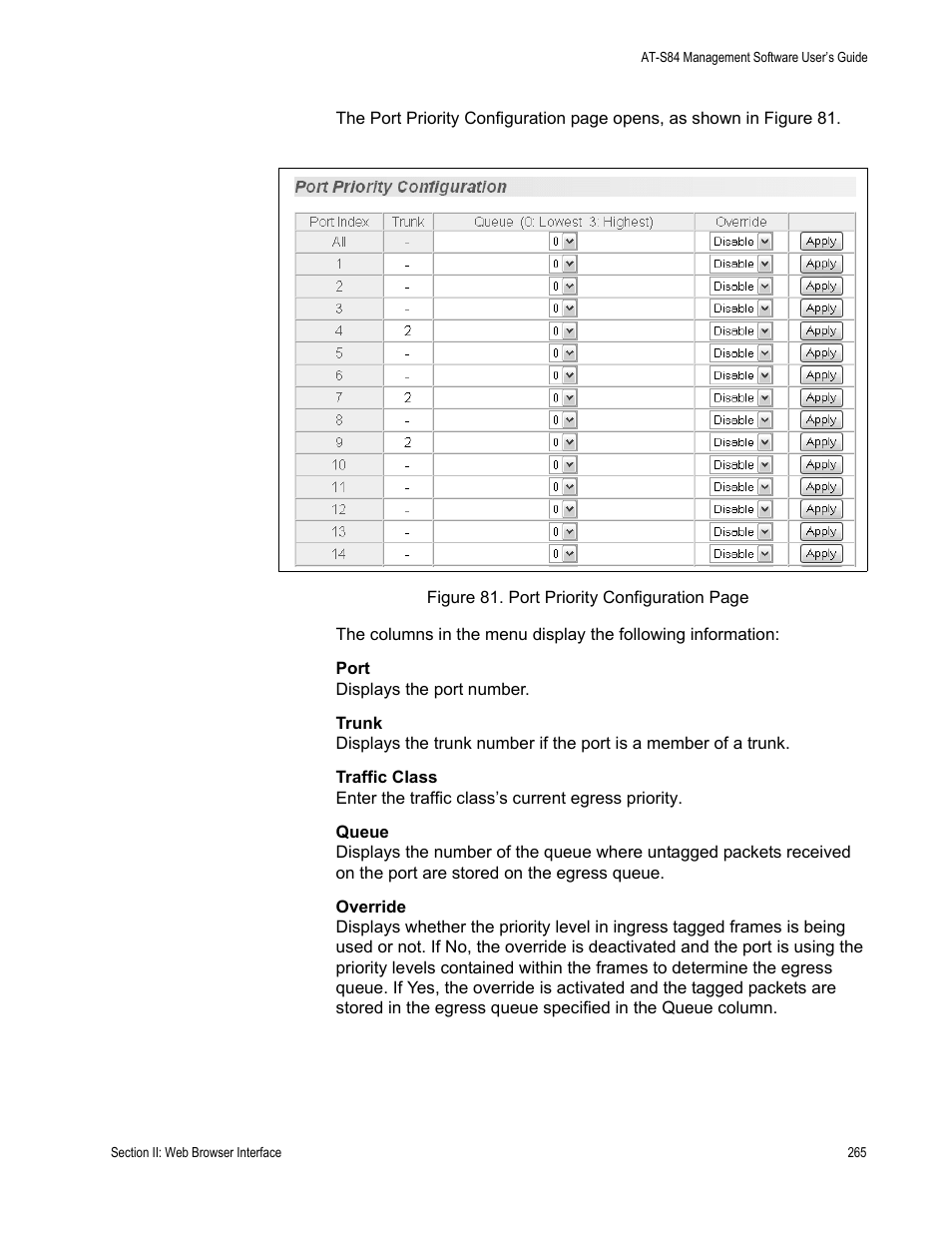 Allied Telesis AT-S84 User Manual | Page 265 / 326