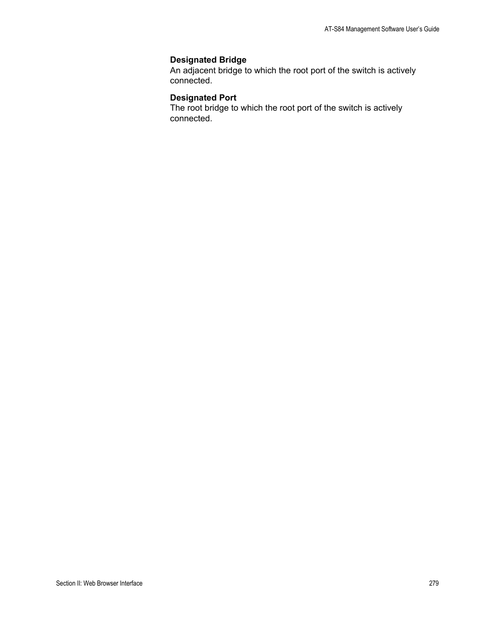 Allied Telesis AT-S84 User Manual | Page 279 / 326