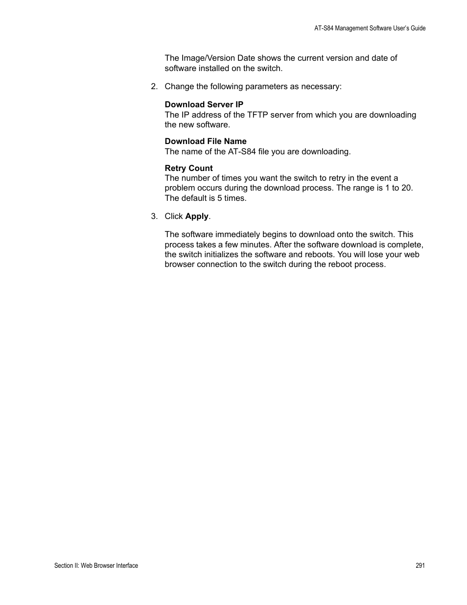 Allied Telesis AT-S84 User Manual | Page 291 / 326