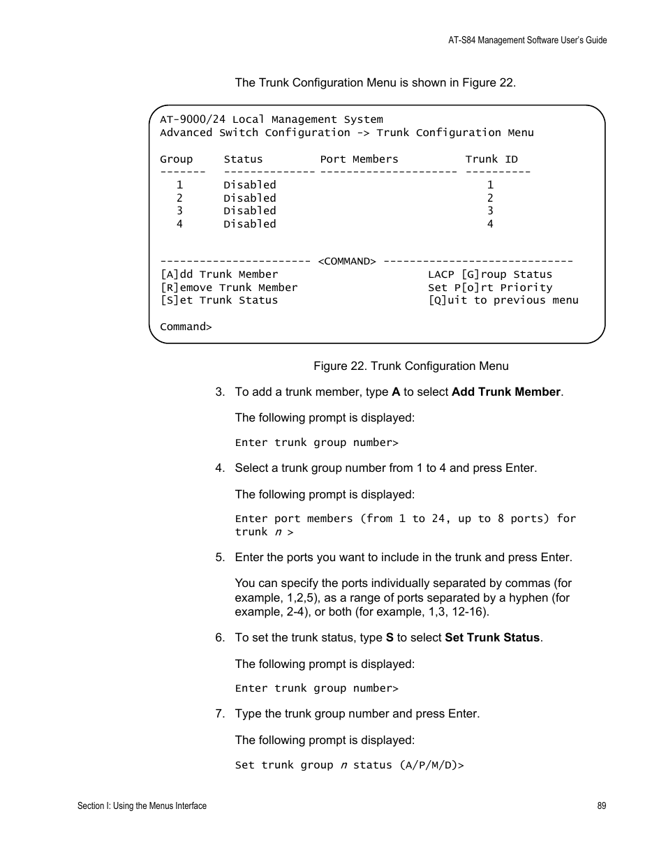 Allied Telesis AT-S84 User Manual | Page 89 / 326