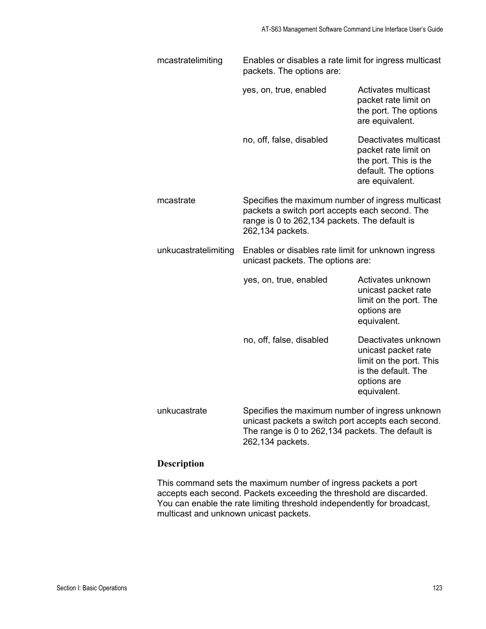 Allied Telesis AT-S63 User Manual | Page 123 / 728