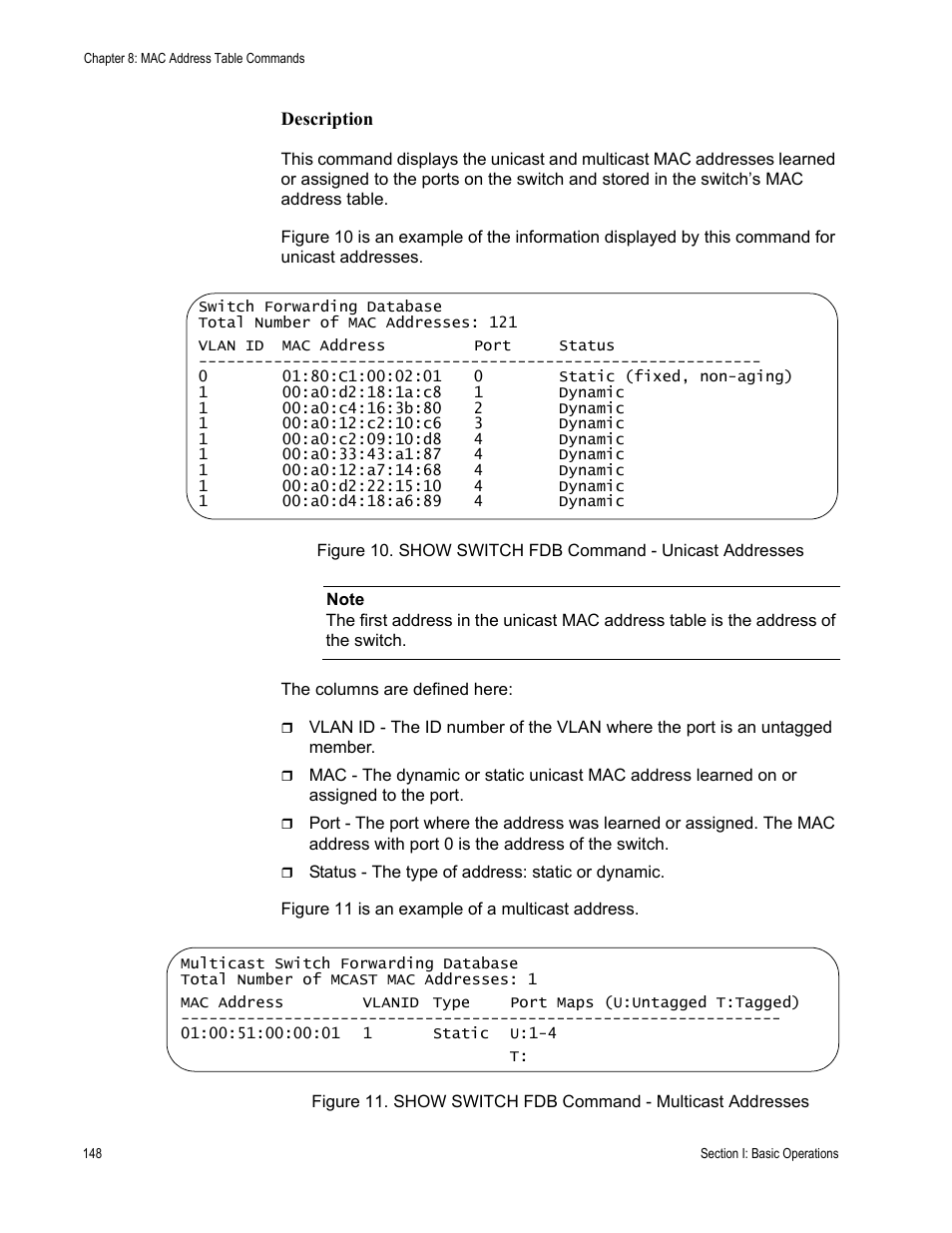 Allied Telesis AT-S63 User Manual | Page 148 / 728