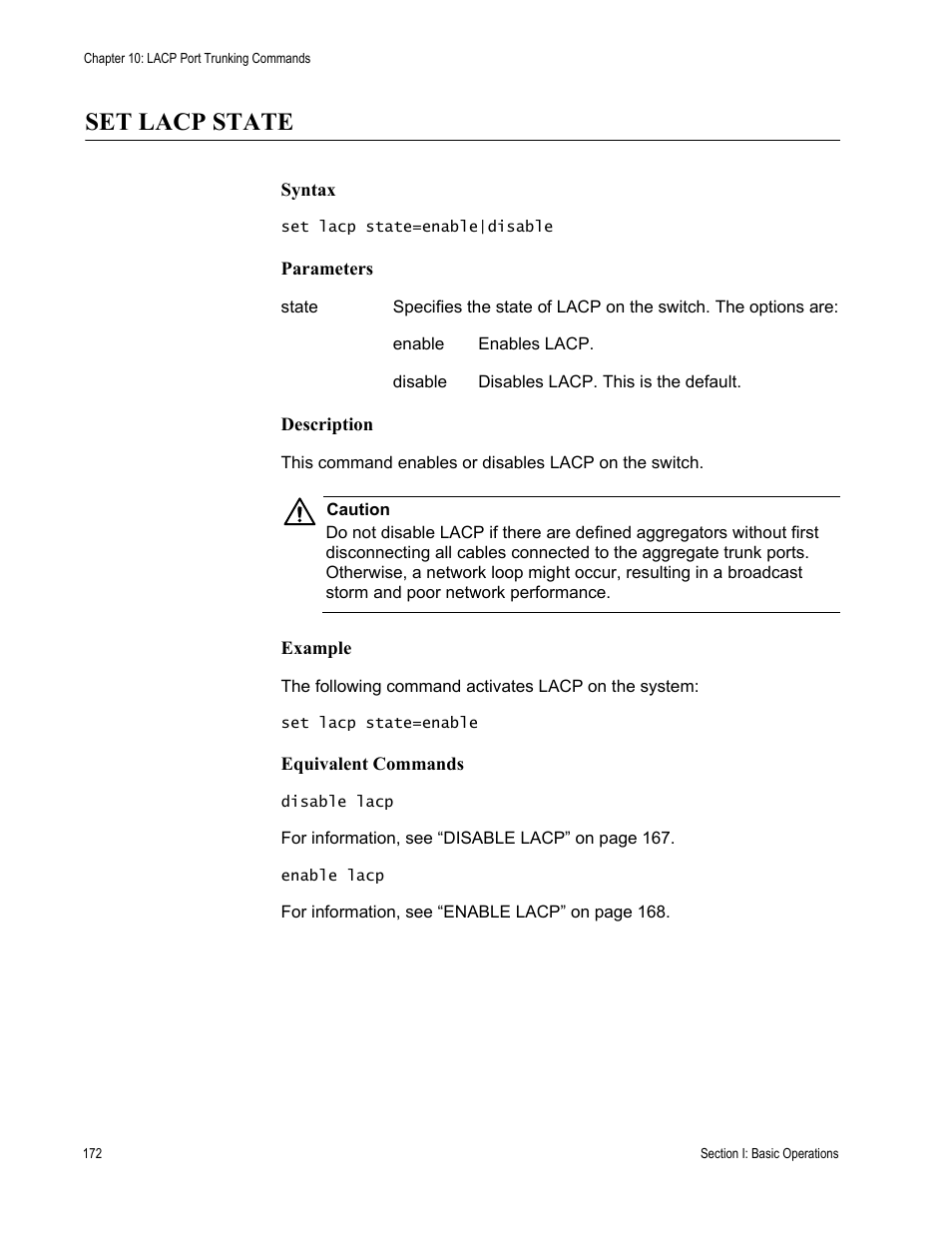 Set lacp state | Allied Telesis AT-S63 User Manual | Page 172 / 728