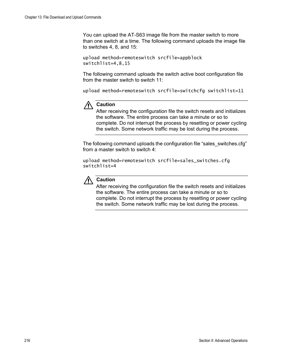Allied Telesis AT-S63 User Manual | Page 216 / 728