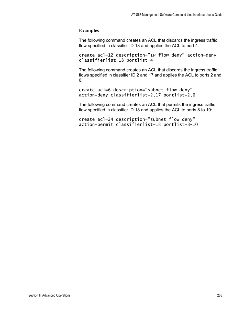 Allied Telesis AT-S63 User Manual | Page 265 / 728