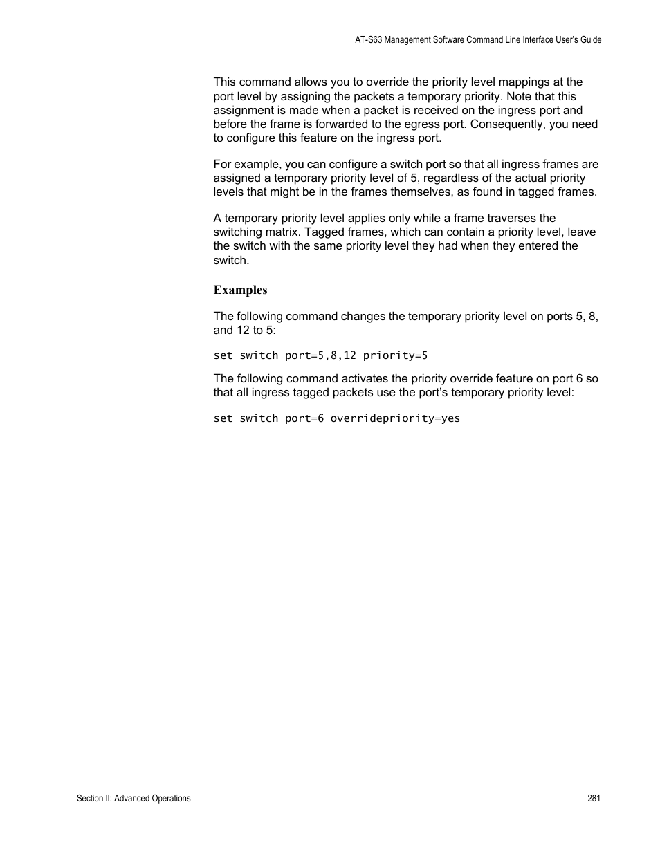 Allied Telesis AT-S63 User Manual | Page 281 / 728