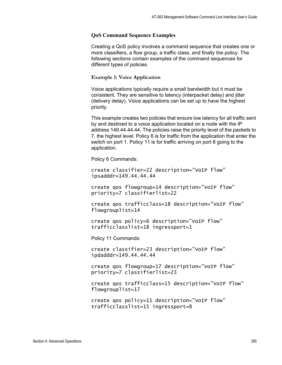 Allied Telesis AT-S63 User Manual | Page 295 / 728