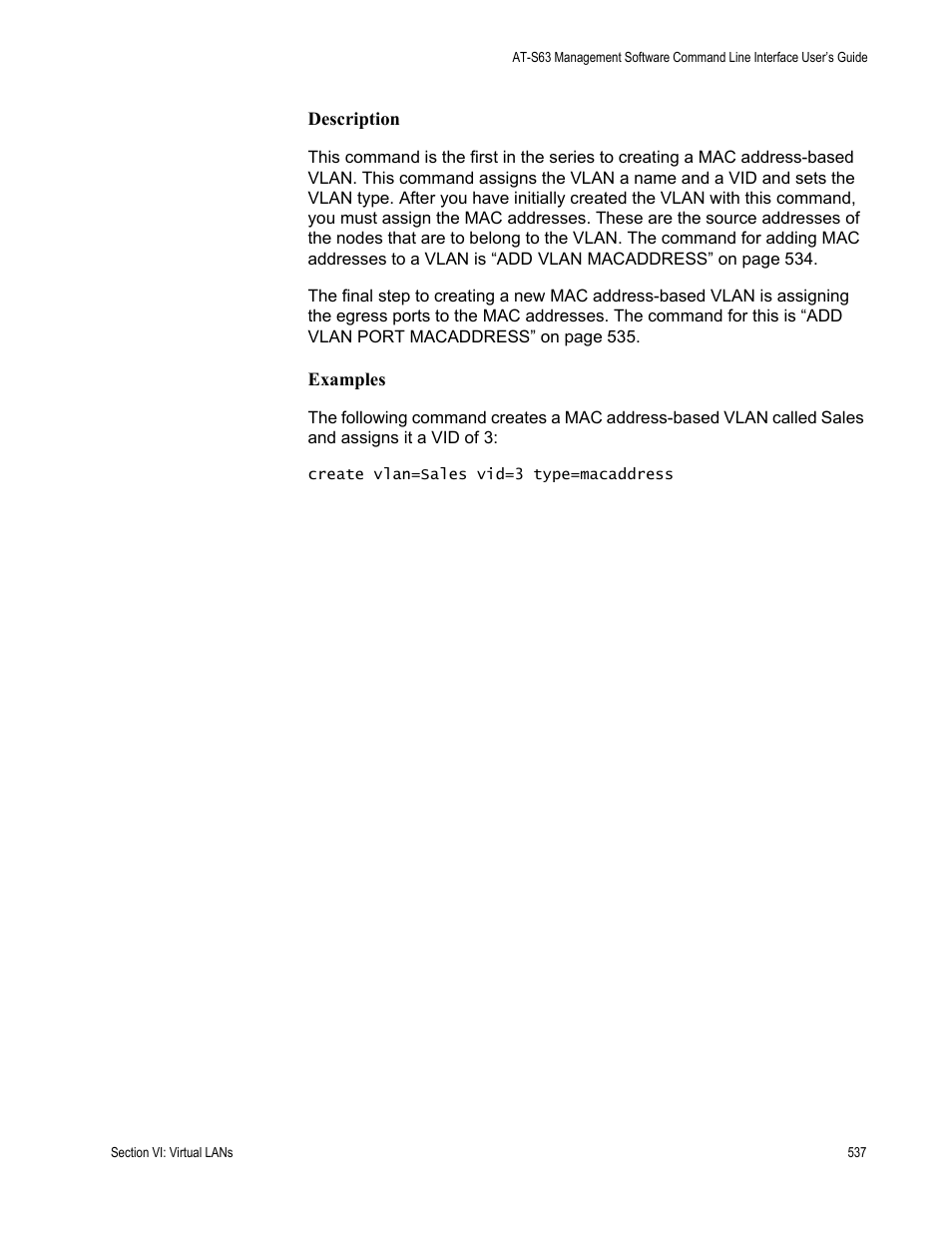 Allied Telesis AT-S63 User Manual | Page 537 / 728