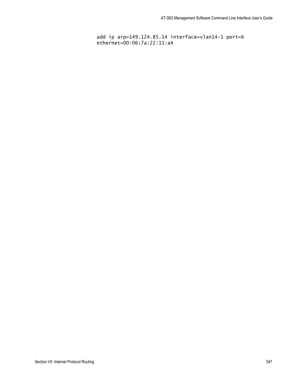 Allied Telesis AT-S63 User Manual | Page 547 / 728