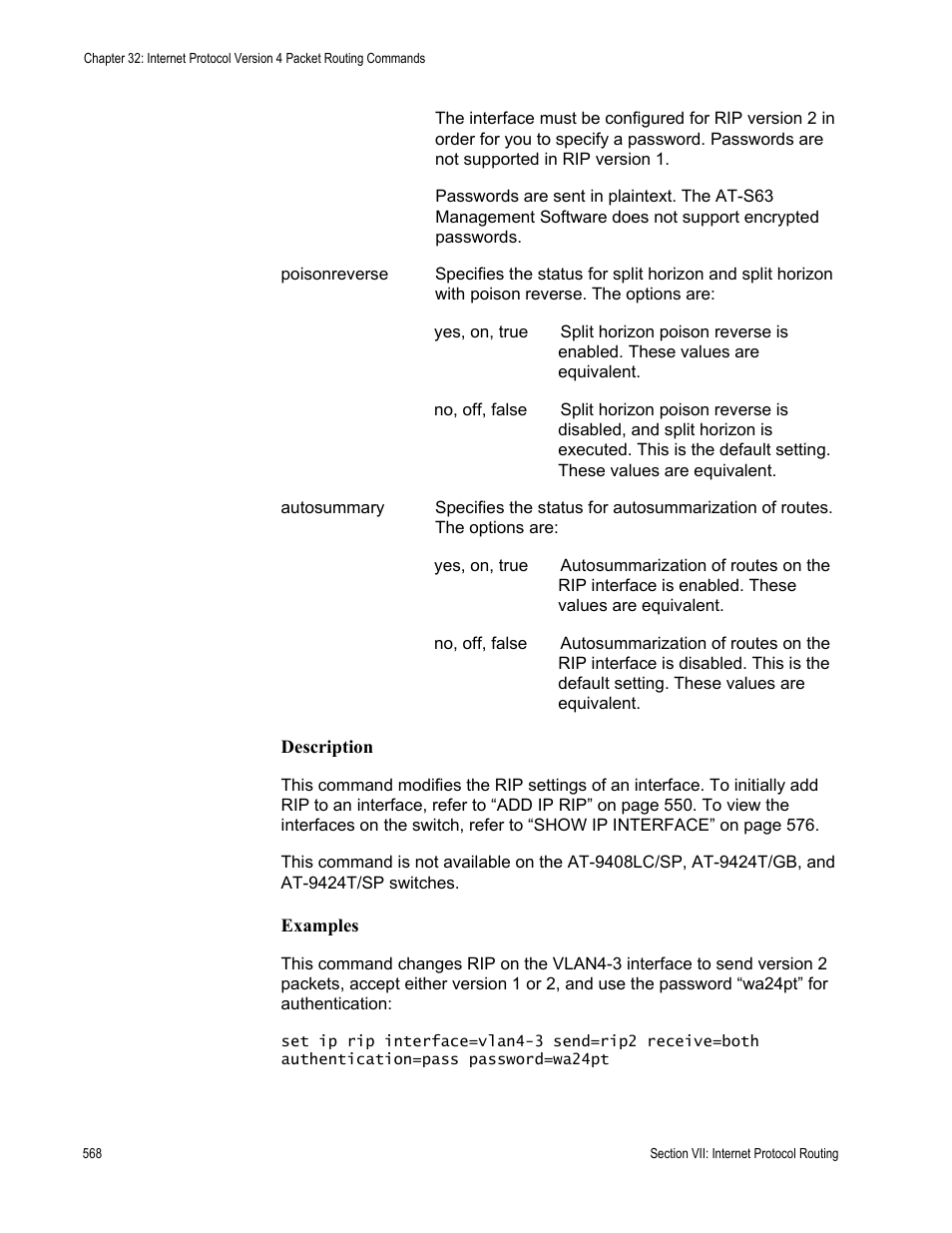 Allied Telesis AT-S63 User Manual | Page 568 / 728