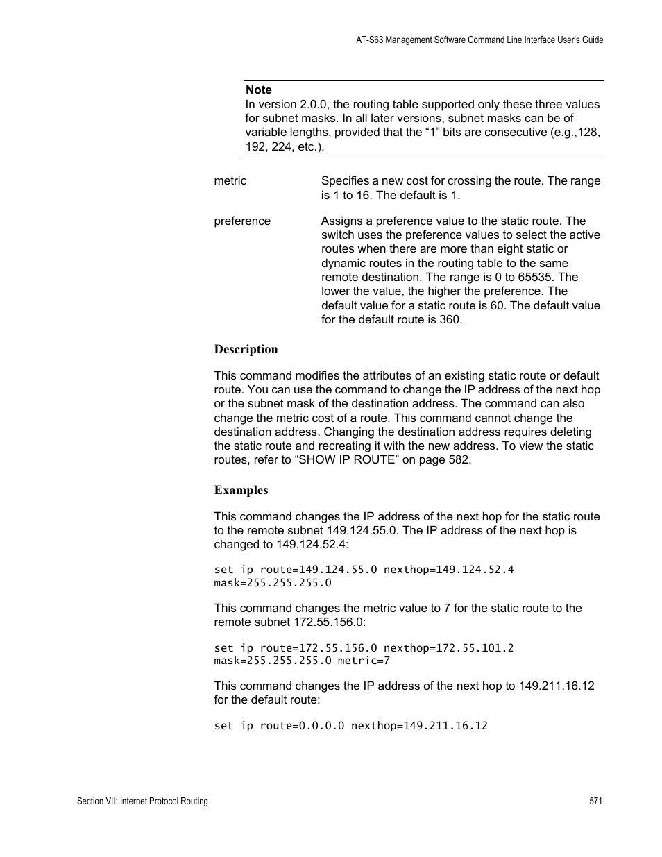 Allied Telesis AT-S63 User Manual | Page 571 / 728