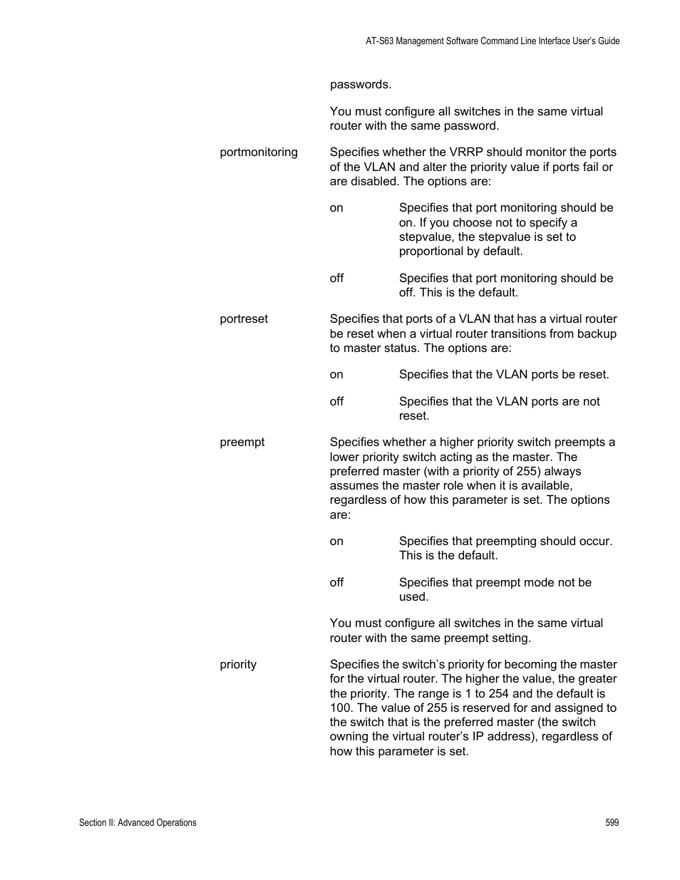 Allied Telesis AT-S63 User Manual | Page 599 / 728