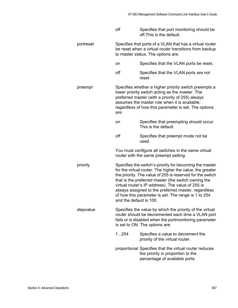 Allied Telesis AT-S63 User Manual | Page 607 / 728