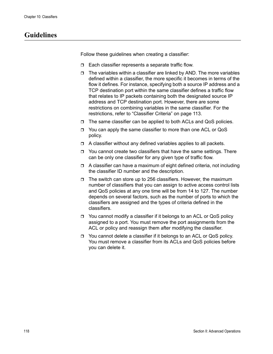 Guidelines | Allied Telesis AT-S63 User Manual | Page 118 / 514
