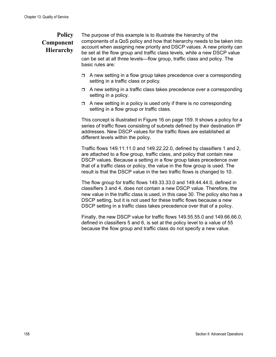 Policy component hierarchy | Allied Telesis AT-S63 User Manual | Page 158 / 514
