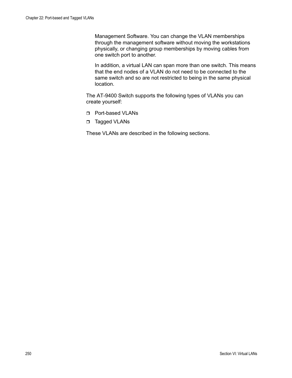 Allied Telesis AT-S63 User Manual | Page 250 / 514