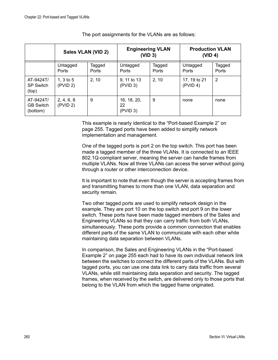 Allied Telesis AT-S63 User Manual | Page 260 / 514