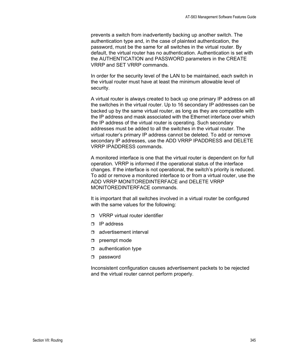 Allied Telesis AT-S63 User Manual | Page 345 / 514