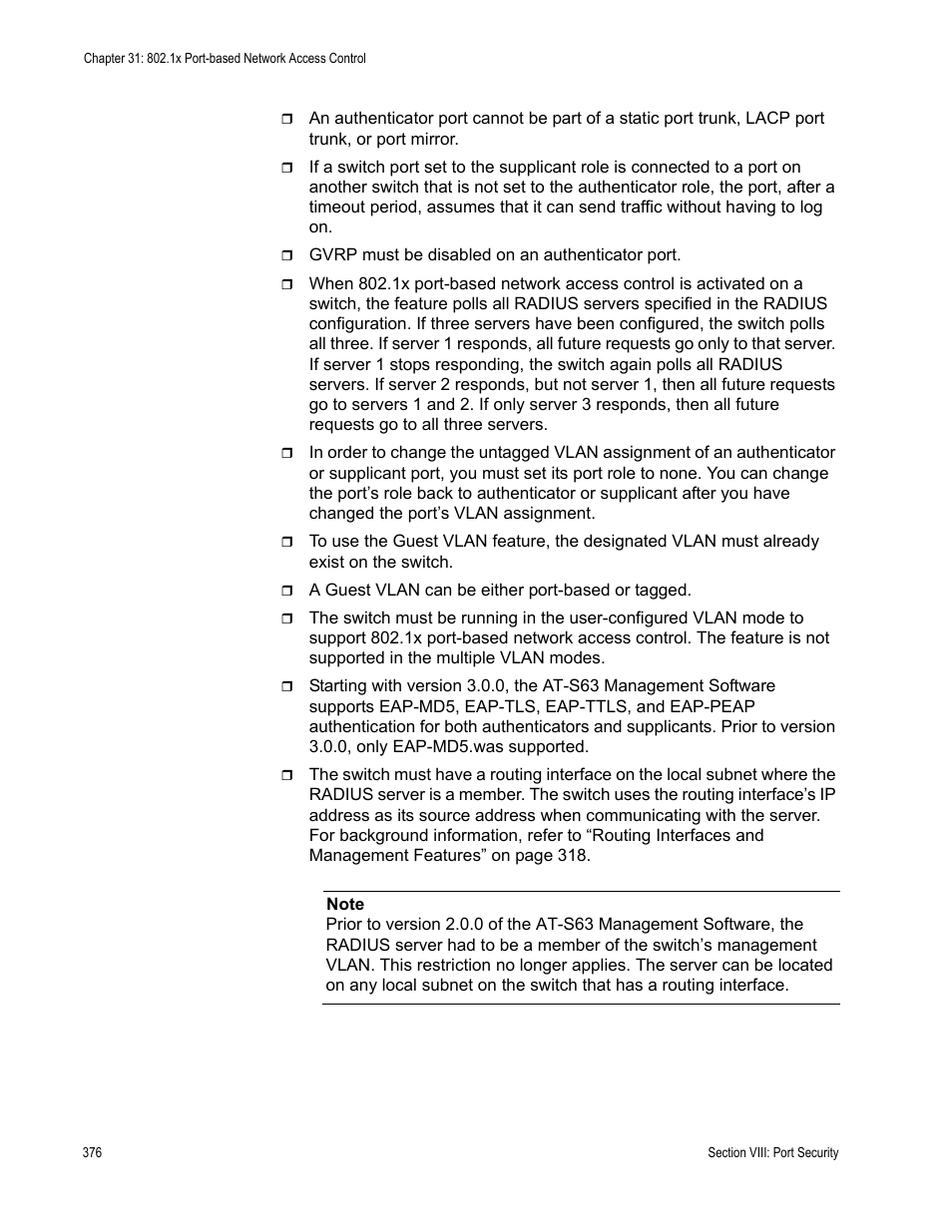 Allied Telesis AT-S63 User Manual | Page 376 / 514